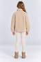 Girls' Detailed Plush Jacket with Zip Detail, Soft-Textured Design, and Mock Neck—Winter Cardigan Ak4176 - 5