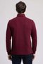 Westorn men's stand-up collar sweatshirt, burgundy. - 3