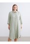 Trendy Picks from Kübra Butik: Textured Muslin Shirt Dress - 7