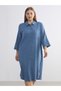 Trendy Picks from Kübra Butik: Textured Muslin Shirt Dress - 7