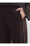 LCW EVERYDAY Brown Raschel Solid Loose & Oversized Wide-Leg Women's Pants—The ALITA CITY Difference - 4