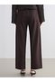 LCW EVERYDAY Brown Raschel Solid Loose & Oversized Wide-Leg Women's Pants—The ALITA CITY Difference - 5