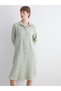 Trendy Picks from Kübra Butik: Textured Muslin Shirt Dress - 4