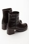 ZRİN-3022 Premium Waterproof Coffee-Colored Women's Boots with Zipper and Thick Heel (6 cm) - 5
