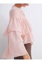 Trendy Picks from Kübra Butik: Tie-Detail Chiffon Ruffled Blouse - 4
