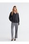 LCWAIKIKI Classic Gray Double-Layer Fabric Plain Loose & Wide-Leg Women's Pants, Featuring the ALITA CITY Touch