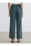 Trendy Picks from Kübra Butik: Textured Women's Wide-Leg Pants with a Drawstring Waist - 6