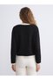 High-Quality Pieces from Çelebi Store: Women's Knitted Cardigan with V-Stitch and Tie-Detail - 5