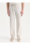 Rmz Gi̇yi̇m Farkiyla Regular Fit Linen Look Men's Trousers - 3