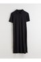 Trendy Picks from Kübra Butik: Yoke Detail, A-Line Cut, Modal-Blend Dress - 6