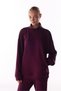 Burgundy Silky Touch Comfortable Collared Sweatshirt