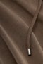 Khaki Cropped Modal Pants - 6
