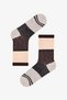 3 Pairs of Stitch-Free Cotton Socks with Glittery Sequins and a Stripped Pattern - 3