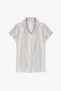 Girls' Off-White Short-Sleeved Shirt and Pants Pajama Set - 4