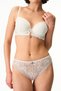 Off-White Laluce Lace Ethnic Patterned Padded Bra - 2