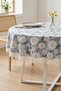 Round Tablecloth with Daisy Pattern, Stain Resistant, Wipeable, Lace-Edged Decorative Tablecloth, Waterproof—For Kitchen, Living Room, Balcony, and Garden - 5