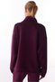 Burgundy Silky Touch Comfortable Collared Sweatshirt - 3