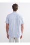 I Standart Fit Short Sleeve Striped Men's Shirt from Freezen Store - 5