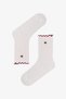 2 Pairs of Stitch-Free Cotton Socks with Ruffle Detail and a Floral Print - 2
