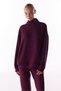 Burgundy Silky Touch Comfortable Collared Sweatshirt - 2