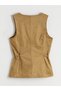 I Zero Roba Collar Women's Suede-Look Simple Vest from Freezen Store - 8