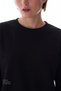 Black Modal Crew Neck Oversize Sweatshirt - 5