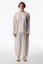 Beige Melange Warm Comfort High Waist Trousers - 2