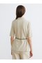 Trendy Picks from Kübra Butik: Blouse with a Mock Neck and Waist Belt - 5