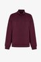Burgundy Silky Touch Comfortable Collared Sweatshirt - 4