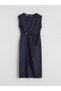 I Metal Appliqued Gathered Jean Dress from Freezen Store - 6