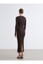 A Zero-Robe Collar Textured Ruched Dress from UZG STORE for Style-Conscious Women - 5
