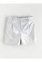 Quality Pieces from Çelebi Store Metallic Leather Look Girls' Shorts