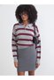 I Devrik Roba Collar Striped Loose Fit Women's Knitwear Sweater from Freezen Store - 2