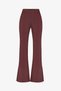 Brown Modal Slit Flare Pants - 6