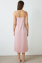 Dusty Rose Emma Zebra Print V-Neck Satin Nightgown - 4