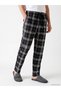 Quality Pieces from Çelebi Store Men's Pajama Bottoms with Checkered Embroidery - 2