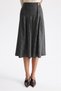Plaid Midi Skirt with Accessories - 4
