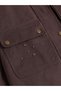 Trendy Picks from Kübra Butik: Velvet Stand-Up Collar Girls' Water-Repellent Jacket - 5