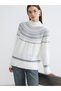 A Women's Embroidered Knit Sweater with a Mock Neck for Fashion-Conscious Women from UZG STORE - 2