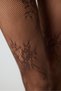 Roses Fishnet Brown Pantyhose - 3