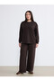 TWO MT SHOP QUALITY Soulife Brown Plus-Size Oval-Neck Rhinestone Women's Sweatshirt - 2