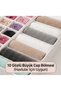 2-Piece Set: 31-Compartment Drawer Organizer and Clear Bra Organizer - 5