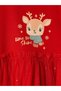 Trendy Picks from Kübra Butik: Girls' Dress with a Round Neckline, Print, and Tulle Detail - 5
