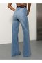 Women's High-Waisted, Pressed-Line Wide Leg Jeans - 2