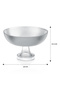 Valenza - Glass Display Stand with Base: Salad Bowl, Sugar Bowl, Cookie Jar, 20 cm - 3