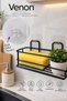 10 Pieces | |   Stick-On Wall Adhesive | |   Replacement Adhesive | |   Strong Self-Adhesive | |   Corner Shelf Bathroom Shower Shelf Hook Waterproof Hanger Transparent Adhesive Hanger Fixer Metal Shelf Holder Bathroom - 3