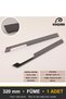 Ayla Modal Furniture Handle, 320 mm, charcoal grey, Kitchen Cabinet Drawer Handle - 7