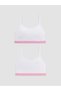 Rmz Gi̇yi̇m Farkiyla Girls' Bustier with Drawstring Straps, 2-Piece Set - 2