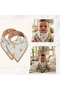 (2 Pcs) Soft, Double-Sided, Reversible Scarf for Girls, Boys, Babies, Children, Food Bib/Drool Bib/ Teddi̇y - 3