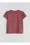 LCW EVERYDAY Pink Interlock Printed Standard & Regular Short-Sleeve Women's T-Shirt, with the ALITA CITY Touch - 6